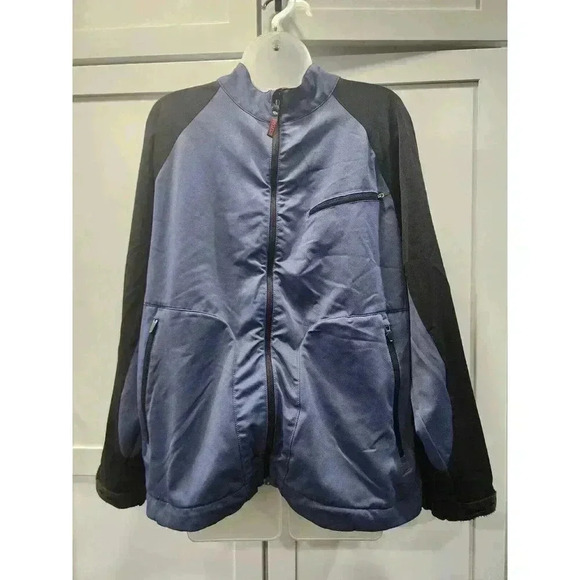 Wolverine Jacket Mens Medium Blue Black Long Sleeve Full Zipper Pockets - Picture 1 of 8